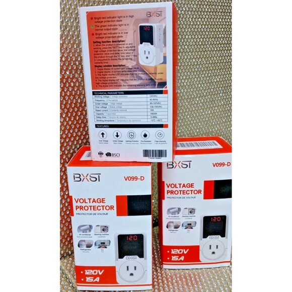 Bundle Of 3  BXST 140 J Surge Protector Voltage Protector One Outlet Plug - Picture 6 of 11